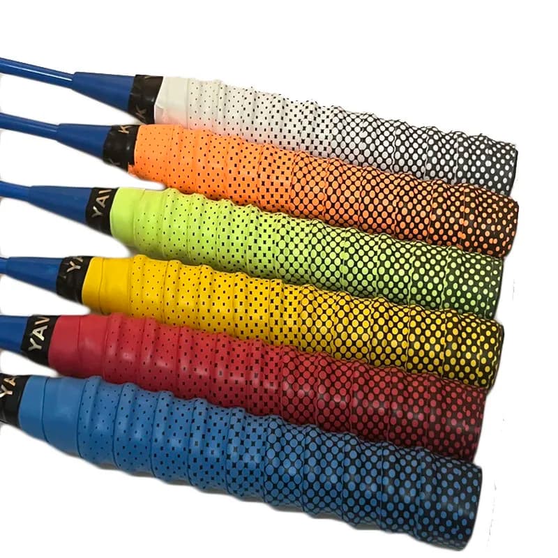 6 pcs printing Tennis knobs Badminton Overgrip anti-slip sweat band Sports wrappings for fishing rod handle paddle rack