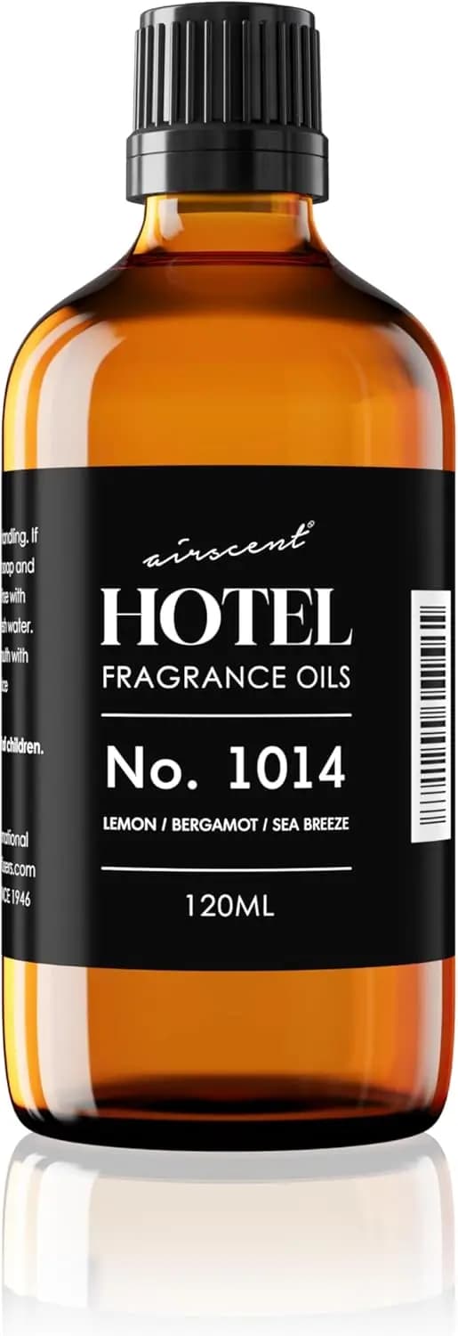 Olio per Diffusore Hotel Coastal Blend 120 mL - Limone Bergamotto Brezza Marina per Diffusori a Ultrasuoni e Senza Acqua, Adatto agli Animali Domestici
