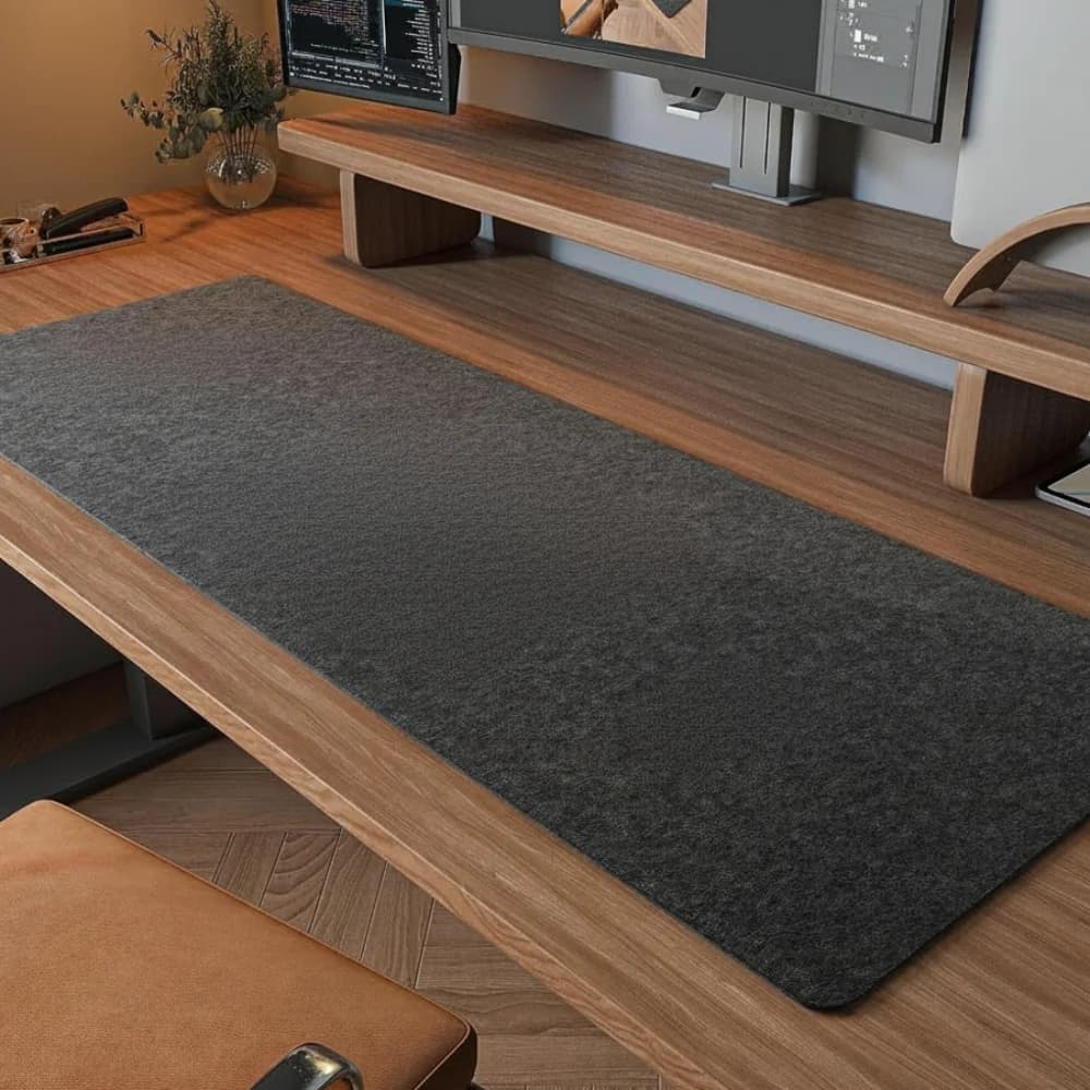 Accessori per Gaming, Tappetino per Mouse in Feltro di Lana, Tappetino Antiscivolo per Scrivania, Tappetino Grande per Laptop, Protezione per Scrivania Computer per Casa e Ufficio