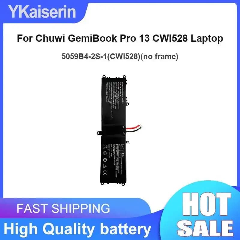 Portable Tablet Battery 5000mAh For Chuwi Gemibook Pro 13 CWI528 Laptop 5059B4-2S-1 CWI528 NO Frame