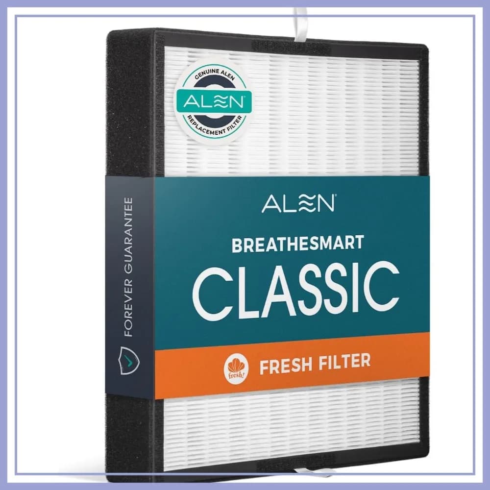 Filtro HEPA di ricambio per purificatore d'aria BreatheSmart Classic - Cattura allergeni, polvere, muffa e odori