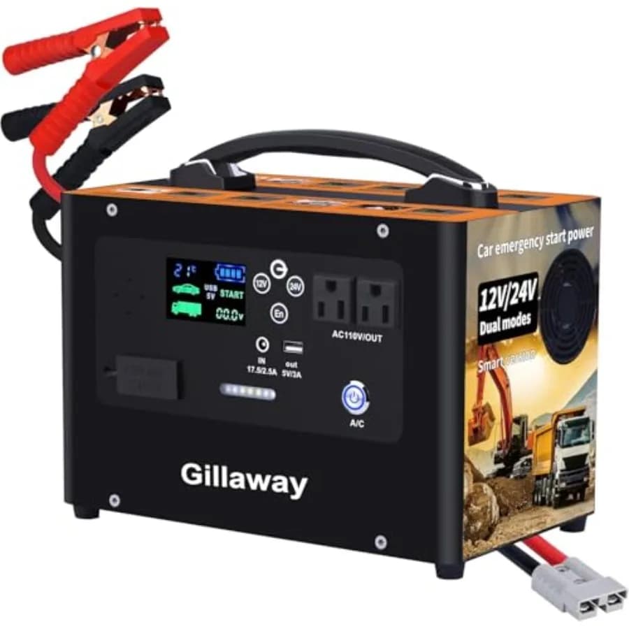 Avviatore d'emergenza per auto per campeggio, viaggi, caccia, blackout: stazione di alimentazione portatile da 10000A, batteria al litio di riserva 12V/24V