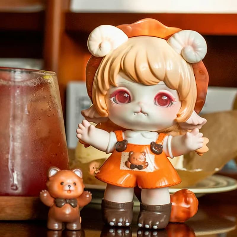 Rotolo di riso Love Call Spring Wish Rose Angel Panda Demon Doll Cute Anime Figure ornamenti Desktop collezione regalo