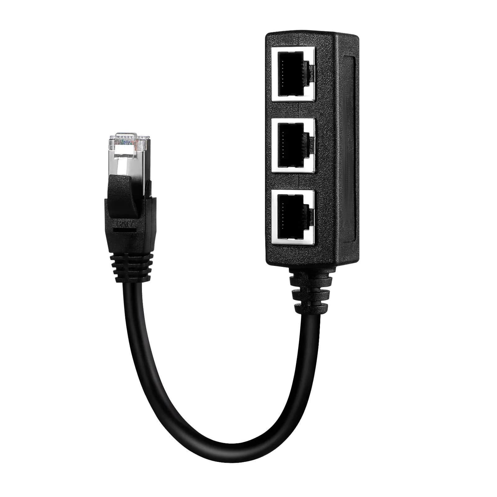 Splitter di Rete RJ45 1 Ingresso 3 Uscite, Adattatore per Cavo Ethernet, Estensione per Computer, Laptop, TV, Set-Top Box, Router