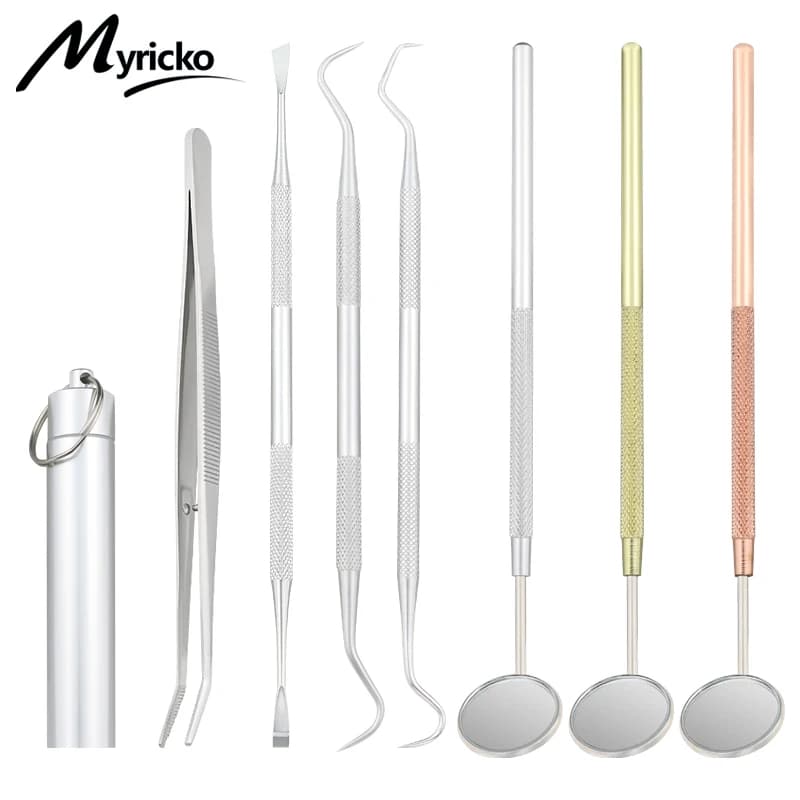 Dental Mirror Tool Kit Pliers Sonda Spatola Odontoiatria Oral Teeth Cleaning Tool Whitening Dentist Material
