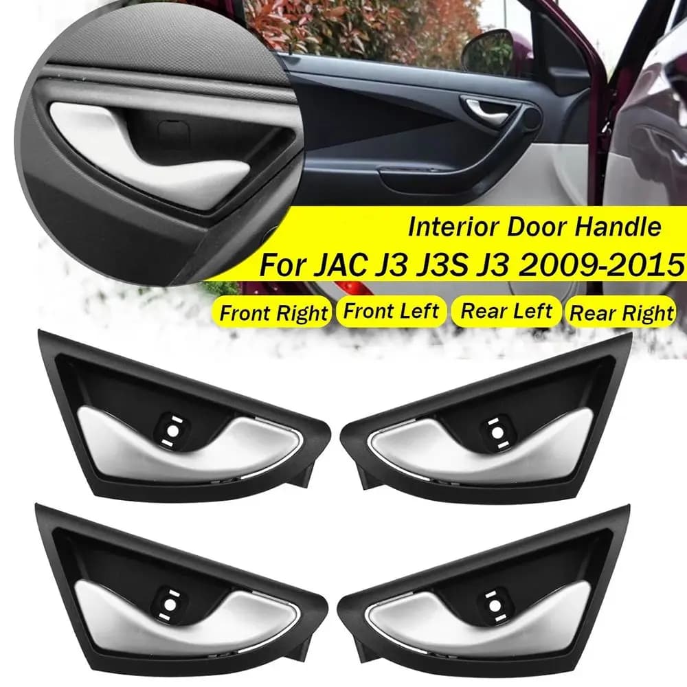 Maniglie per porte interne anteriori posteriori sinistra destra per auto all'interno della manopola della porta interna per Jac J3 J3s torino 2009-2015 muslimah