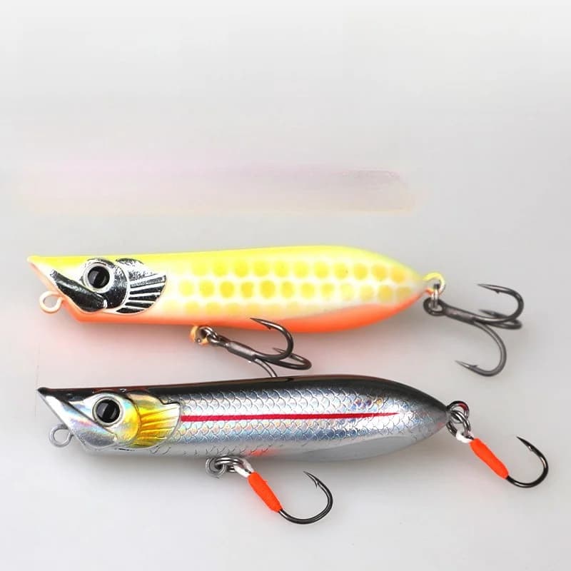 1 pz Esca Artificiale Galleggiante 7g 11.5g a Forma di Matita, Tipo Wobbling, con Triplo Amo, Esca Dura, Attrezzatura Essenziale per la Pesca