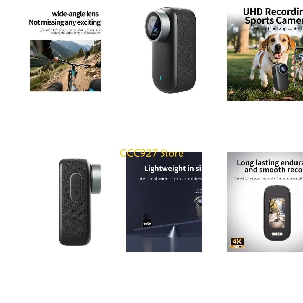 B03F Magnetic camera with inch 4K Rotating support 3 hours video Wide display type C
