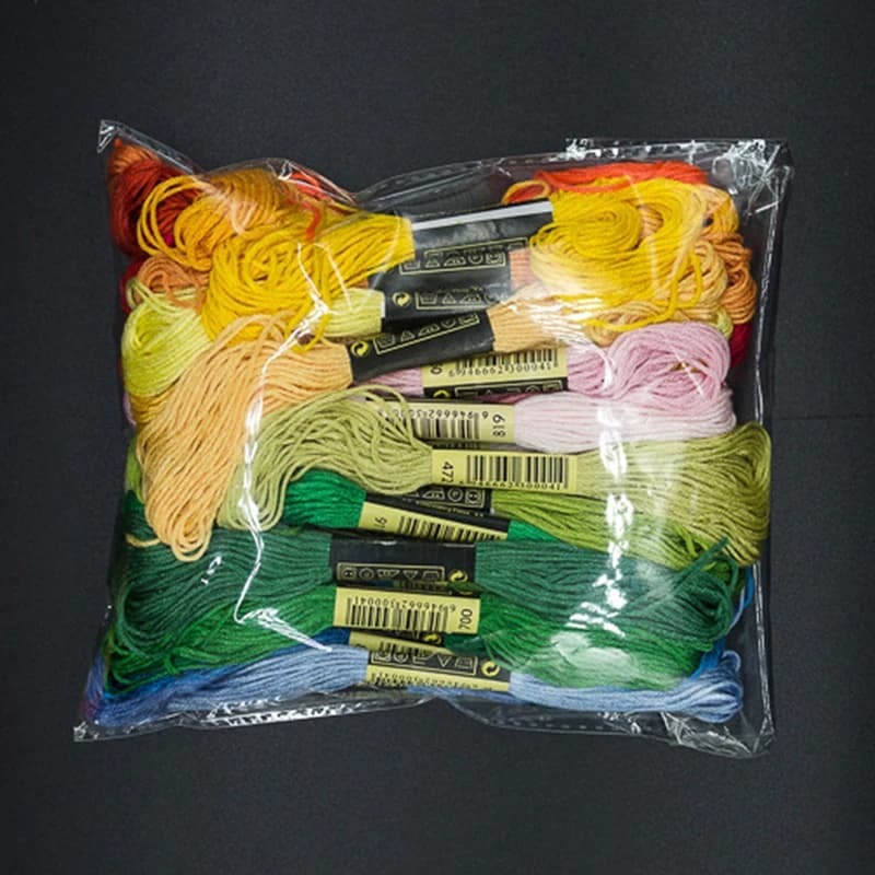 C 24/100/50 Multicolor Cross Threads Cotton Sewing Skeins Embroidery Thread Floss Skein Kit DIY Sewing Tool