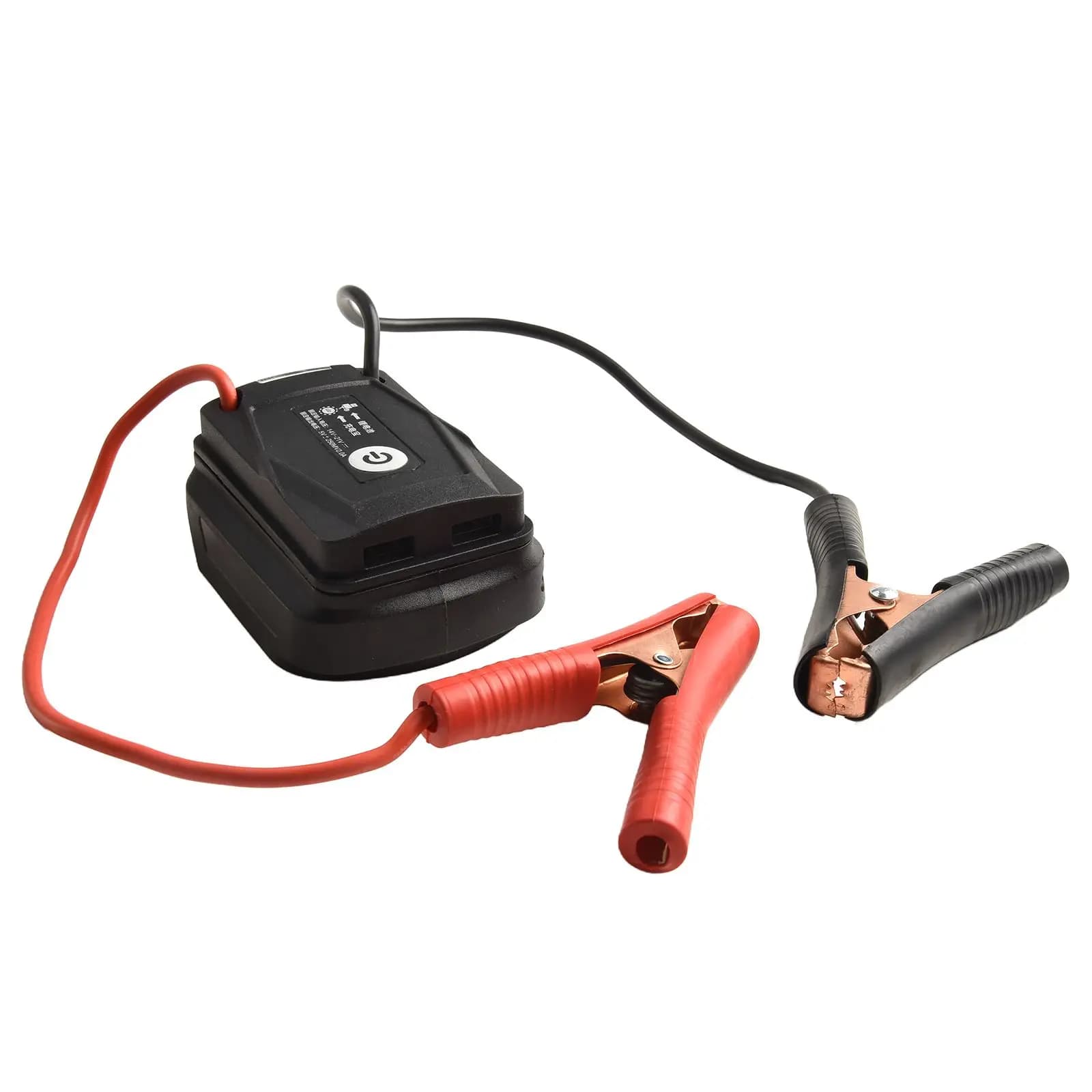 Morsetto per cavo di emergenza per batteria di emergenza con clip per avviamento di emergenza da 12 V per dispositivo di avviamento per camion per auto Cavo boost per auto Palo positivo negativo