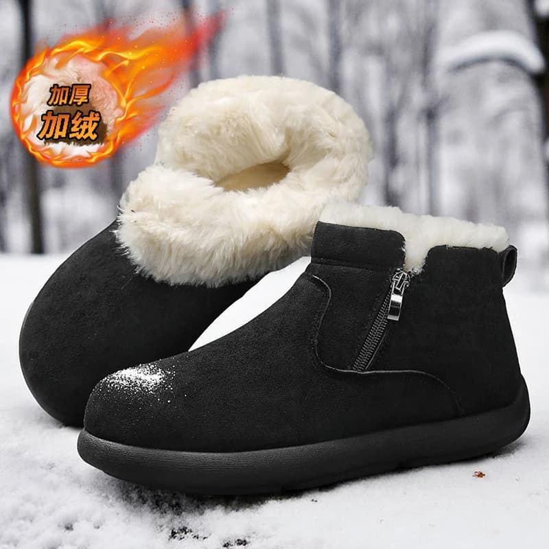 Stivali da neve da uomo Scarpe casual Pelliccia alla caviglia Pelle calda Cowboy Combattimento Moto Chelsea Escursionismo all'aperto Designer Inverno di lusso