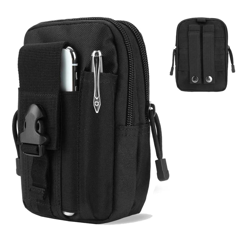 Waterproof Nylon Waist Bag Multifunction Casual Men Waist Pack Male Small Mobile Phone Pouch Belt Bag For Outdoor Sports Daily