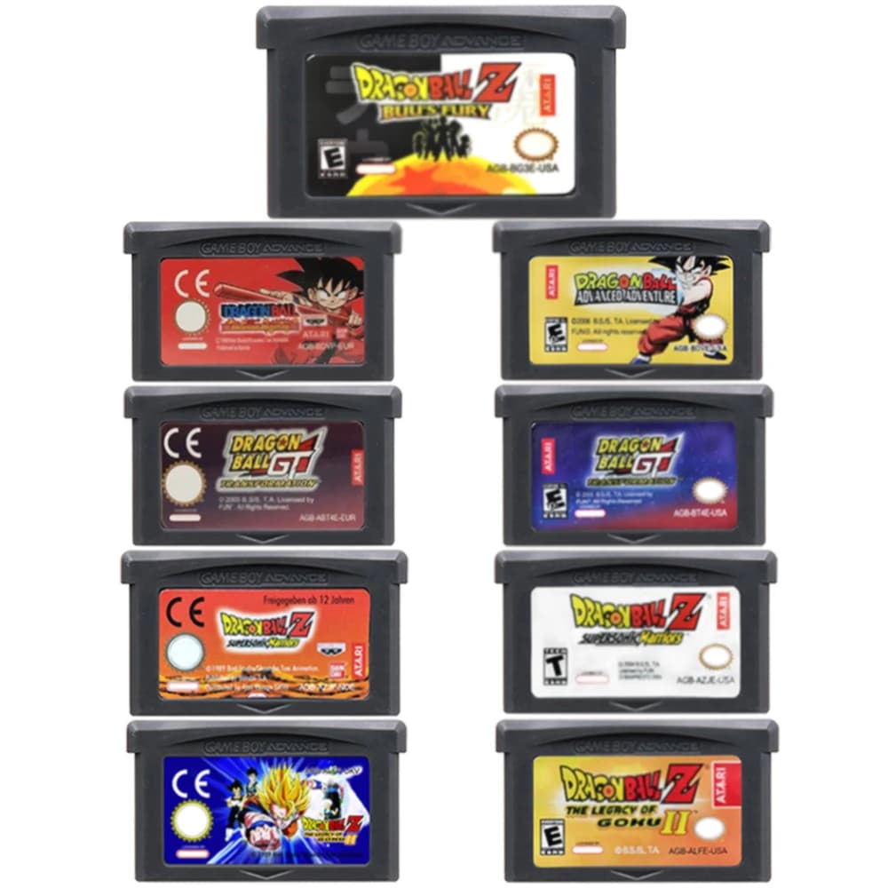 Cartuccia di gioco GBA per console di videogiochi a 32 bit: Advanced Adventure/Supersonic Warriors/Buu's Fury/Legacy of Goku II