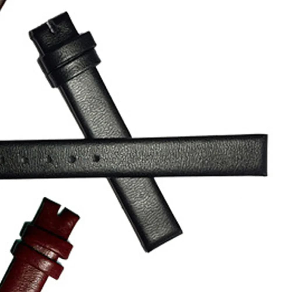 8 mm watch strap, black spare strap for men and women, comfortable, soft, waterproof, sweat resistant, slim and fashionable design