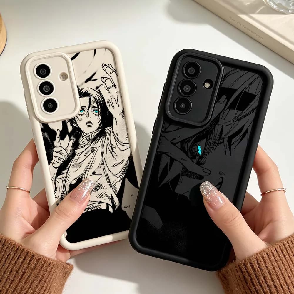 Luxury Jujutsu Kaisen Comic For Samsung A03 A04 A05 A06 A07 A24 A23 A22 A21s A17 A16 A15 A14 A13 A12 5G Eye Ladder Phone Case