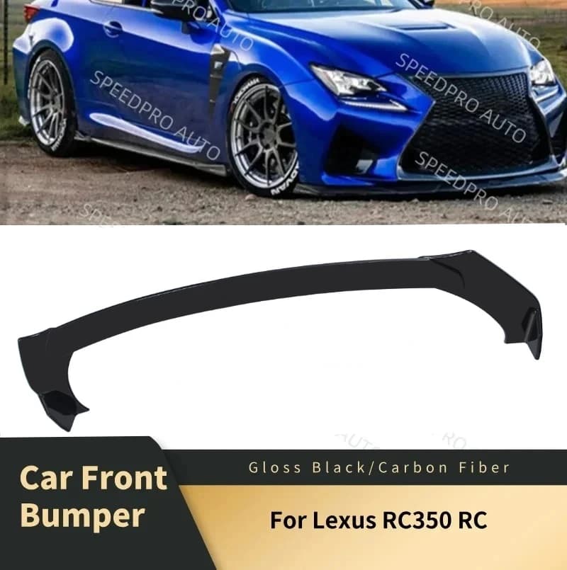 Spoiler Anteriore per Paraurti L-exus RC350 ES350 IS350, Diffusore Auto, Protezione Antigraffio per Paraurti Inferiore, Nero