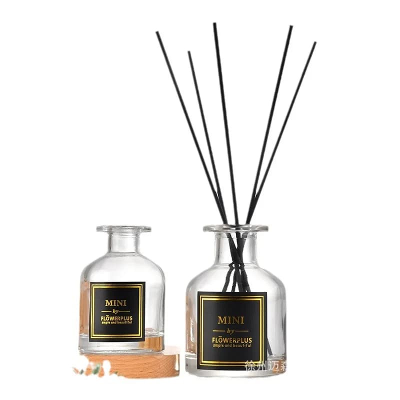 3PCS 150mTransparent Aromatherapy Glass Bottle Reed Diffuser Bottle Scent Volatilization Glass Container for Home Decoration