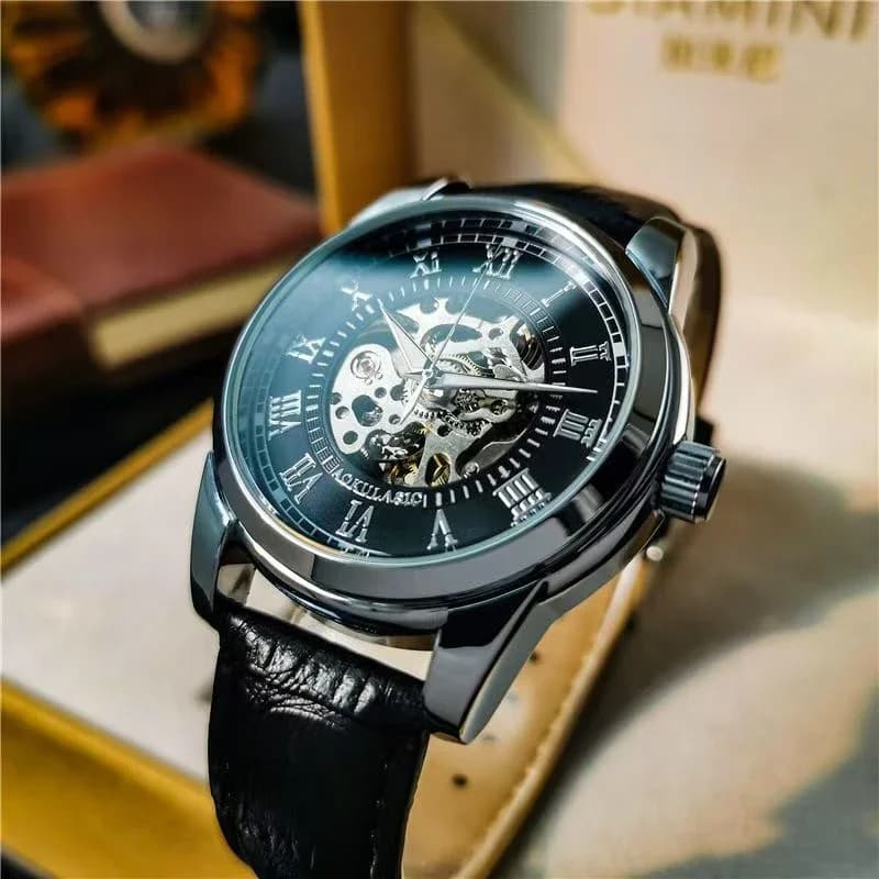 [Automatic Mechanical Men's Watch] Fashionable, High-Looking, and Affordable Luxury Men's Automatic Mechanical Watch, Suitable for Business and Casual Wear, Stylish and Handsome Men's Watch Hot-Selling Watches Are the Preferred Gift for Young Men to Give to Their Boyfriends or Husbands.