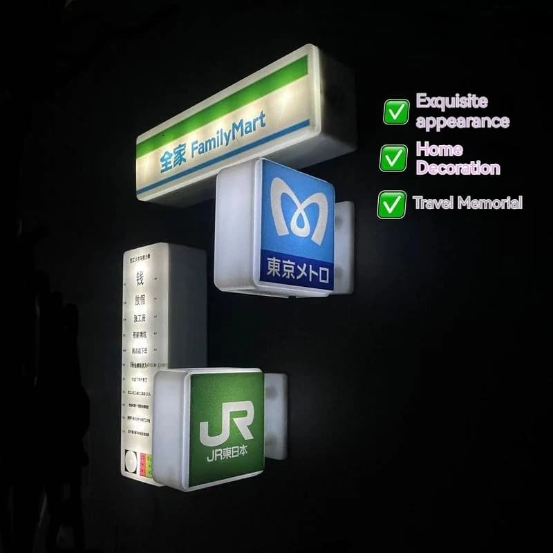 Nuovi adesivi magnetici per frigorifero 3D Magneti per negozi di convenienti Segni luminosi Ornamenti Sam'S Supermercato Scatola luminosa decorativa