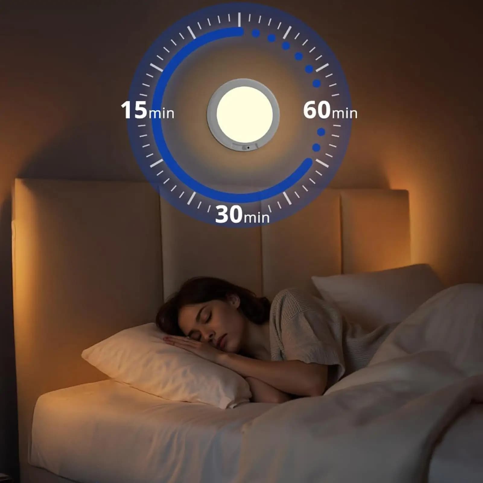 Lampada da soffitto con sensore di movimento, magnetica, ricaricabile, a LED, alimentata a batteria, per casa, dispensa, doccia, scale