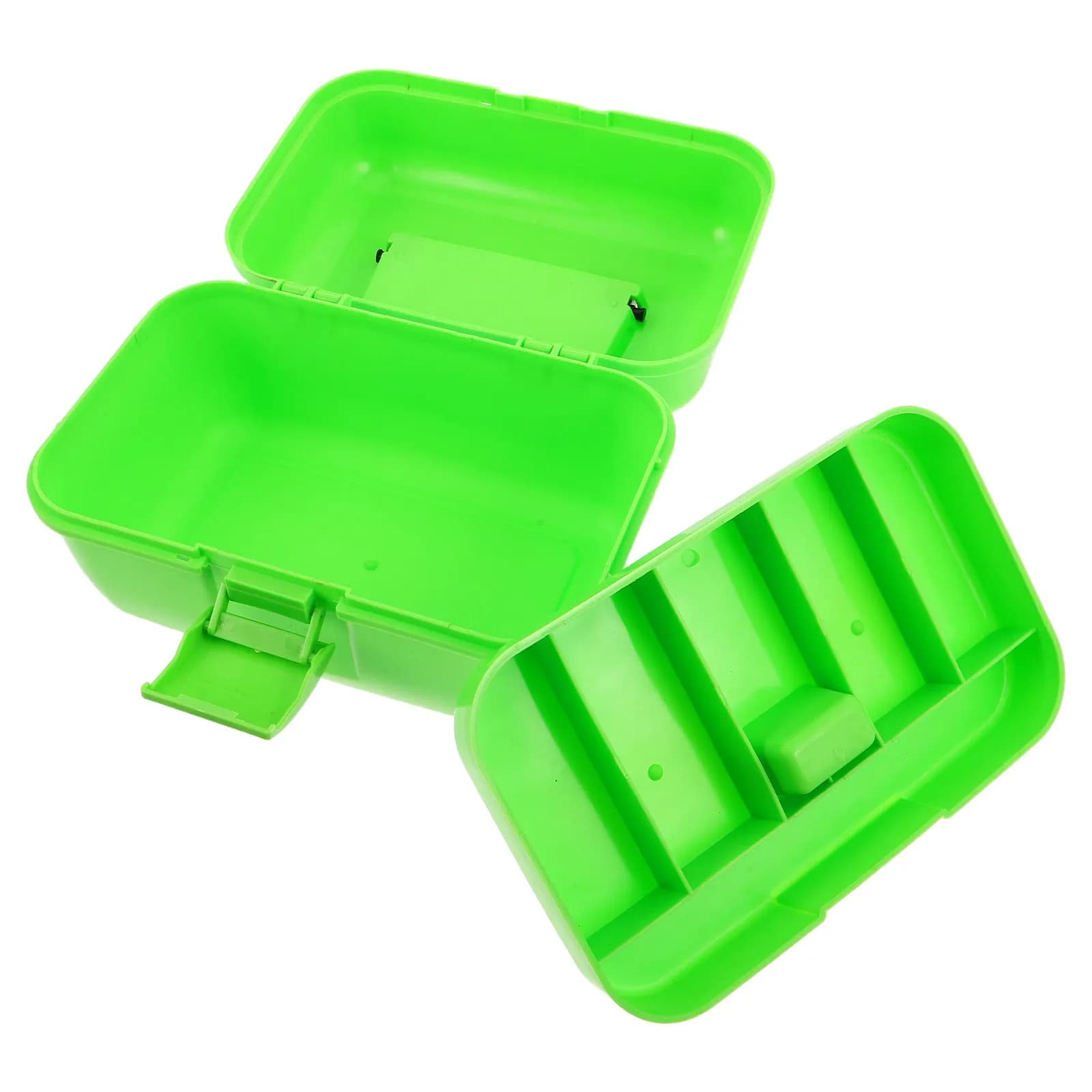 Scatola Porta Attrezzi da Pesca a Doppio Strato 9x6.3x5.3in, Organizer Portatile Compatto, Contenitore per Esche e Accessori da Pesca