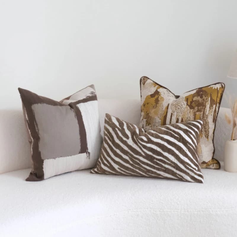 Modern Luxury Zebra Print Cushion Cover 45x45 Throw Decorative Pillow Cover for Bed Sofa Living Room Hotel Headboard Home Decor