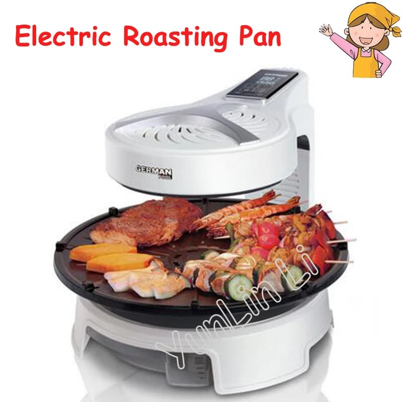 Electric Barbecue Pan Pits Household Frying Oven Electric Roasting Pan Korean Grill Machine Skillets Cooking Pot