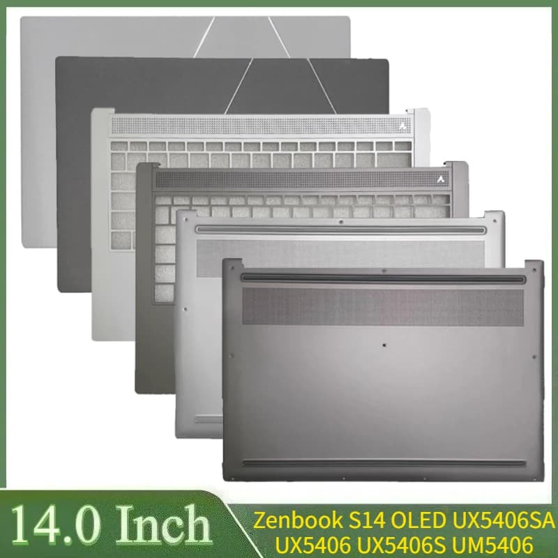 14 "Nuovo Per Zenbook S14 OLED UX5406SA UX5406 UX5406S UM5406 LCD Del Computer Portatile Della Copertura Posteriore Lunetta Anteriore Palmrest Top Bottom Case