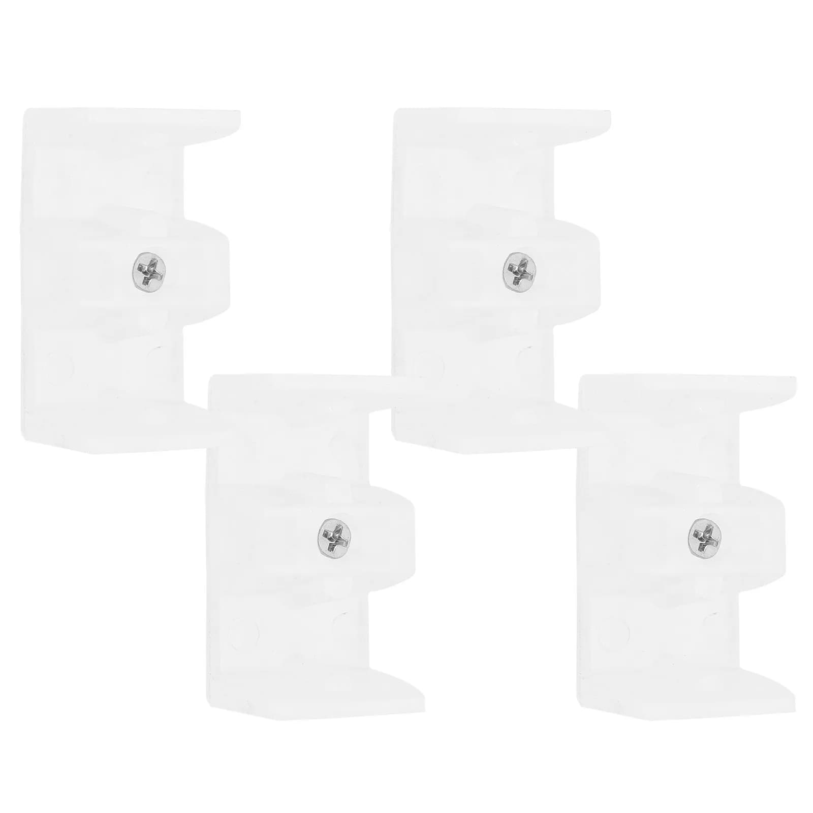 Set di 4 Paracolpi per Porta Doccia in Silicone, Guida Inferiore Scorrevole, Fermo di Fine Corsa per Box Doccia in Vetro, Protezione Anti-Collisione, Facile Installazione Fai-da-te
