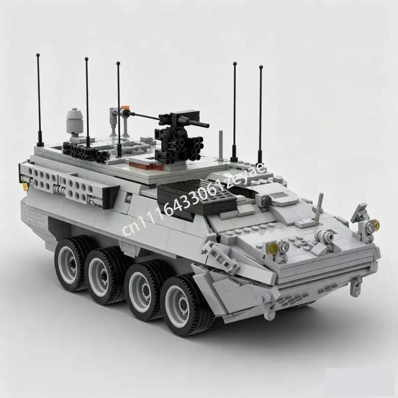 NEW 1631PCS Armored Command Support Vehicle MOC Model Custom Puzzle DIY Technical Assembly Educational Toy Gift Building Blocks