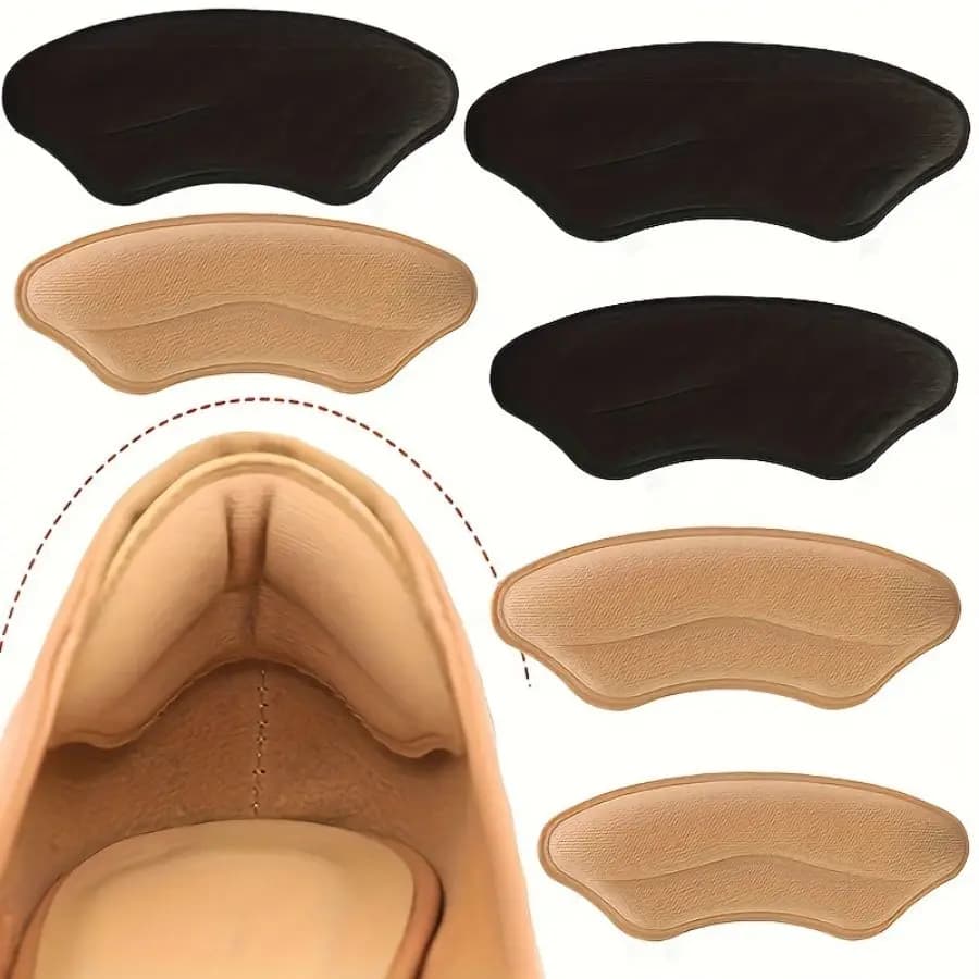 Pack of 8 heel bearings for shoes too big Protections for self-adhesive heel Inserts for heel Improves fit and comfort of shoes Prevents heel slip