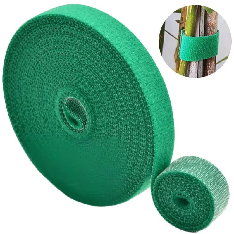 Fascette da giardino Benda autoadesiva per piante Piante regolabili Supporto ad anello con gancio Fasciatura per spago da giardino Strisce di nastro di fissaggio riutilizzabili