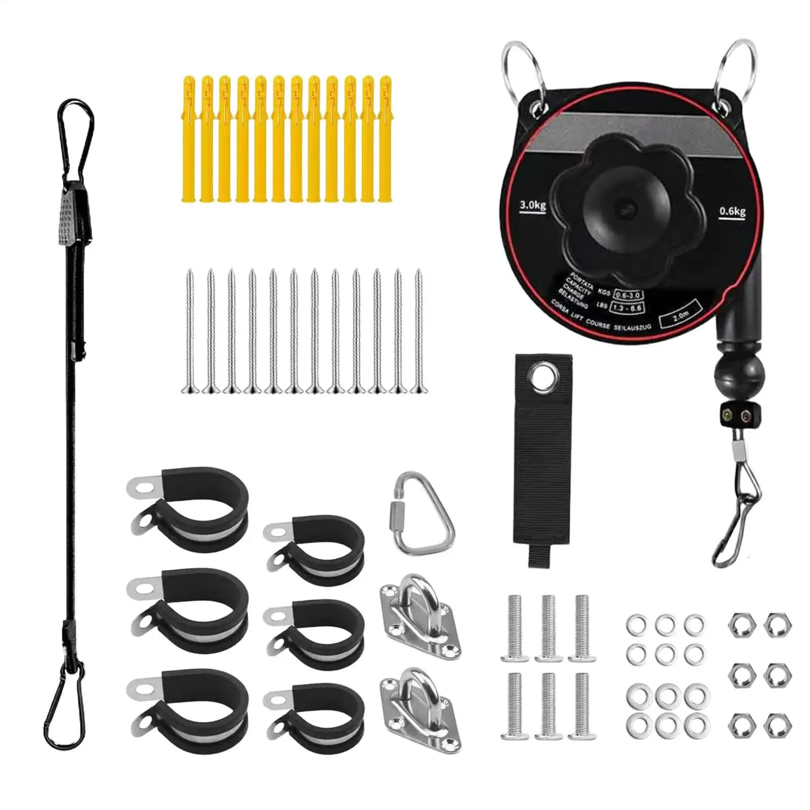 Electric Car Charger Holder Wall Mount Protective Management System EV Charger Cable Retractor For Outdoor Garage Ceiling Wall