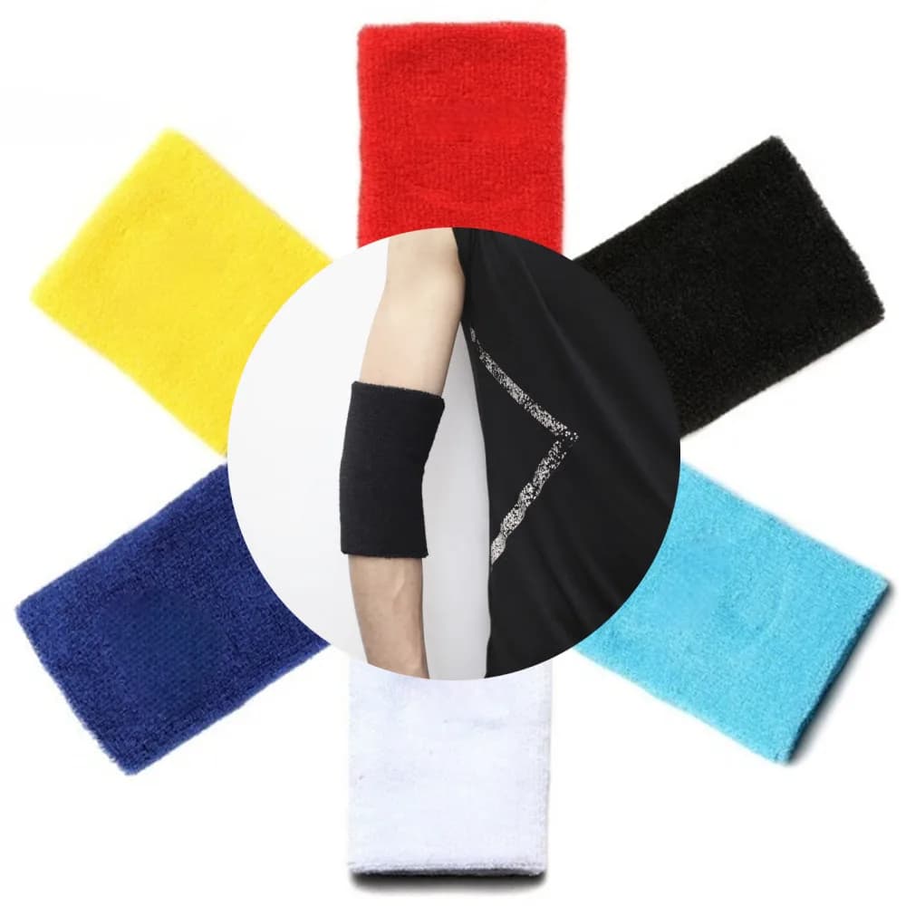 Supporto per Gomito in Cotone e Poliestere Traspirante, Protezione per Gomito Assorbente, Fascia per Gomito per Basket, Pallavolo, Tennis