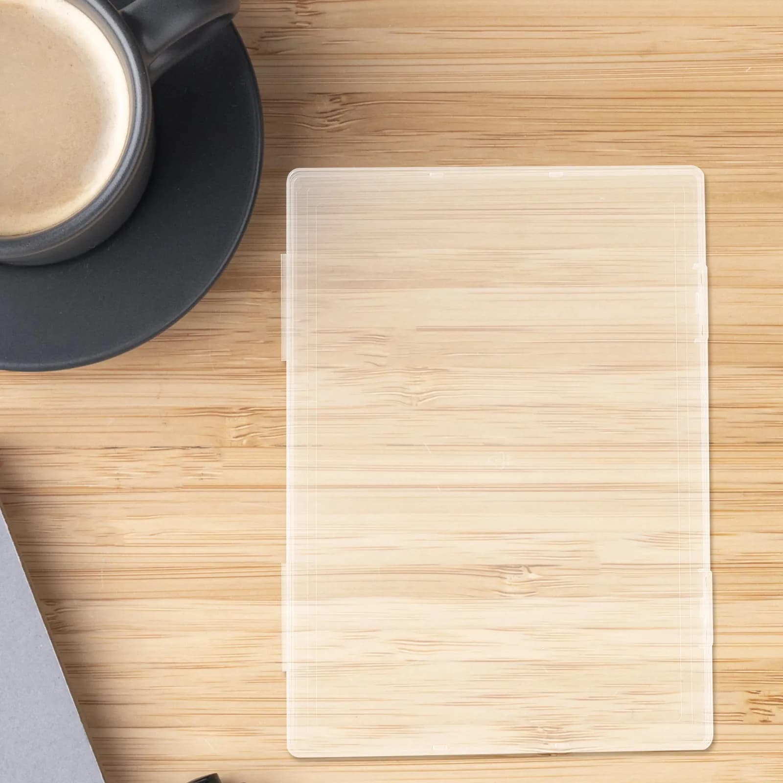 2 pezzi di scatole trasparenti in plastica per certificati di nascita, organizer portatile per documenti, porta documenti, custodia per documenti, per ufficio e casa