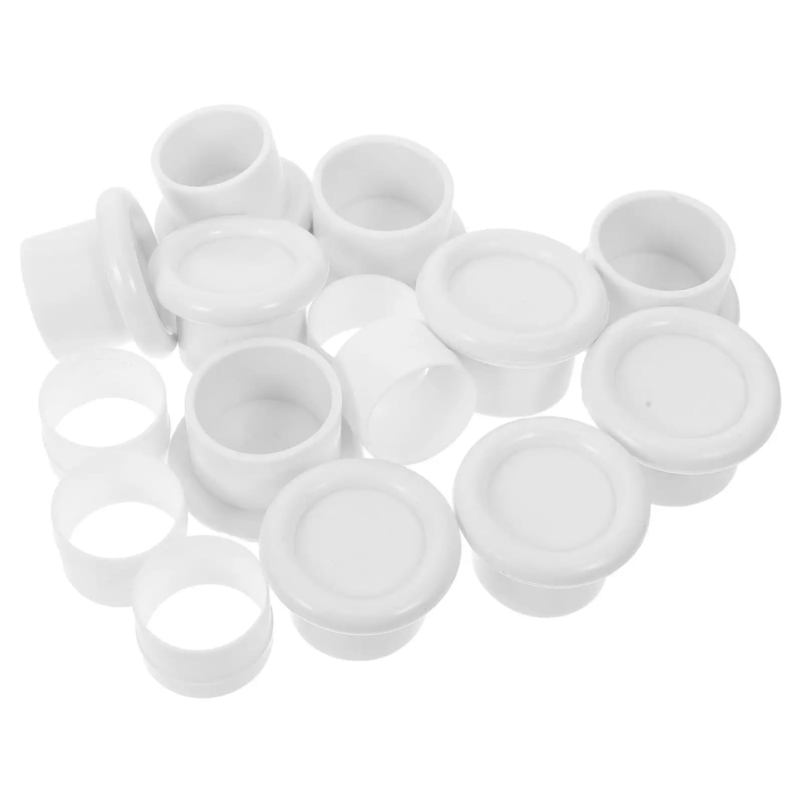 5 Set di Tappi Decorativi in Plastica per Aste di Tende e Armadi, Antiscivolo, Adatti per Aste di Finestre e Doccia