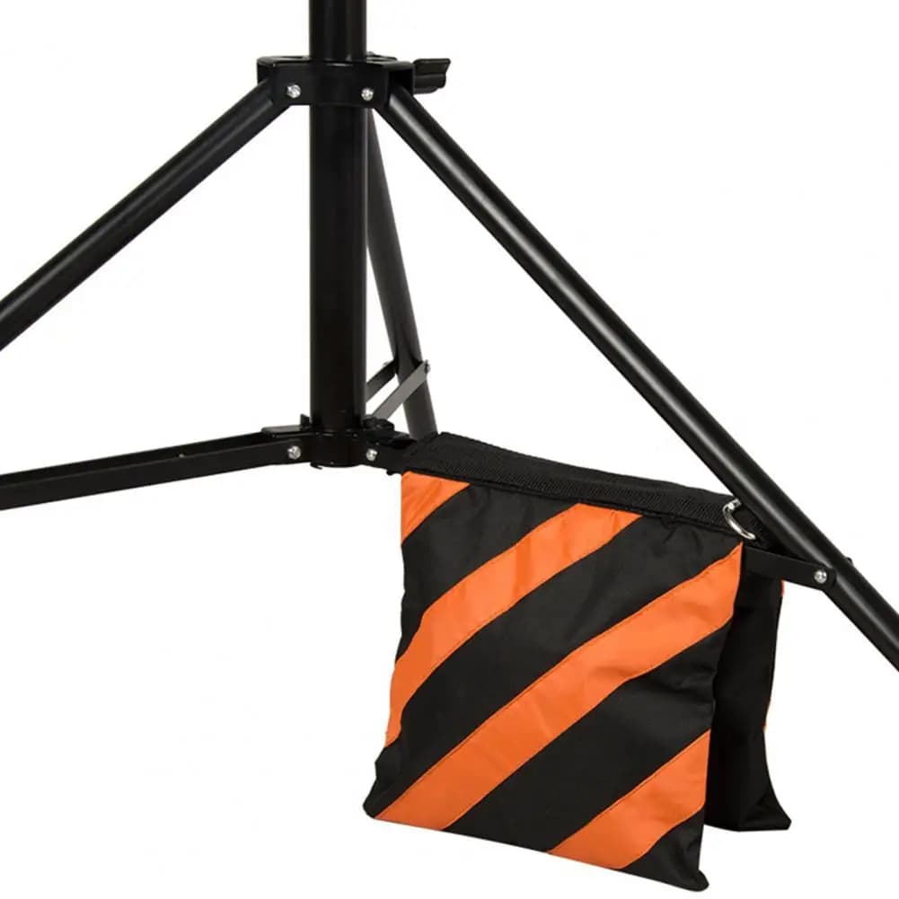 Striped Sandbag Portable Sandbags Heavy Duty Striped Photography Sandbag Empty Saddlebag Weight Bag for Light Stand Video Studio