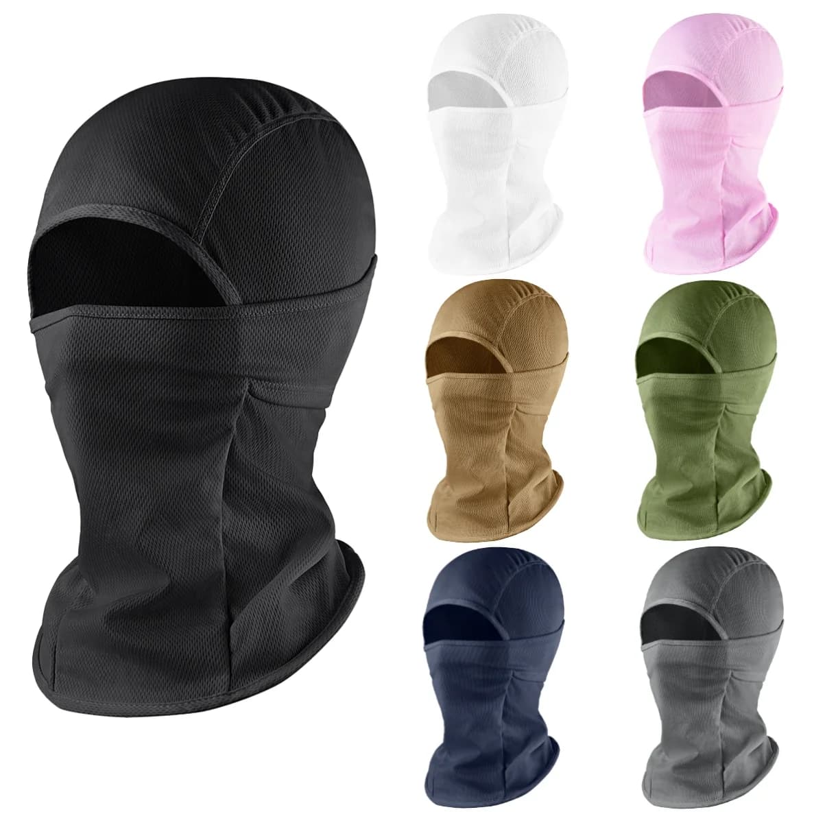 Maschera per ciclismo - Protezione UV, antipolvere, antivento, per uomo e donna, per sci, snowboard, ciclismo, escursionismo, bianco e nero