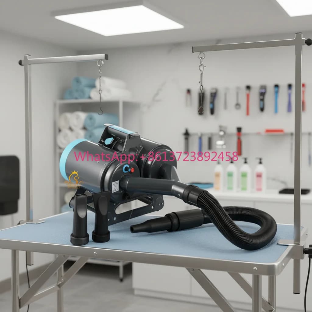 EUR PET Whole Sales Double Powerful Motor Dryer Pet Grooming Air Force Dryer Commercial Pet Hair Grooming Dryer