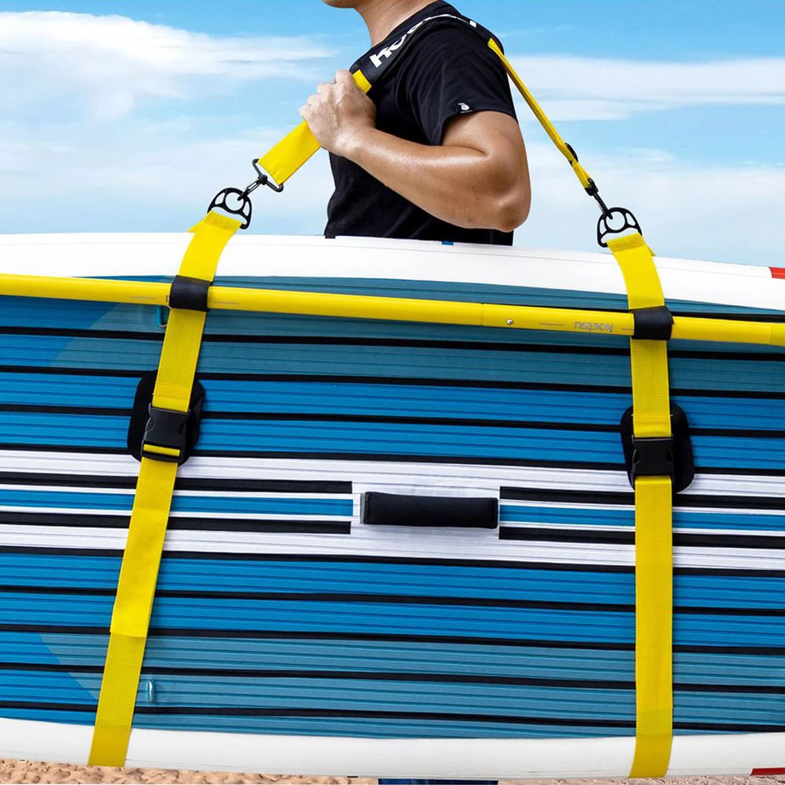 Cinghia di Trasporto Regolabile per Paddle Board, Tracolla per Tavola da Surf, Cinghia per Trasporto SUP, Kayak e Attrezzi