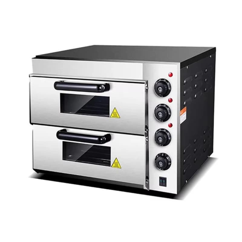 Electric Double Deck Oven Pizza Oven Use in the Kitchen Stone Commercial