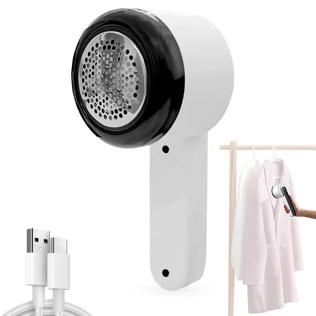 Levapelucchi Display digitale per abbigliamento Pellet elettrico Fluff Maglione Tessuto Rasoio Fuzz Trimmer Ricarica USB Forniture per la casa
