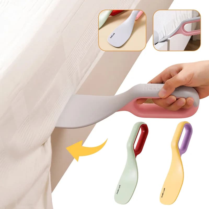 Strumento per Cambiare Lenzuola, Organizzatore per Lenzuola, Ausilio per Sollevare il Materasso, Attrezzo Durevole per Lenzuola, Lato Inverso Utilizzabile per Pulire i Capelli