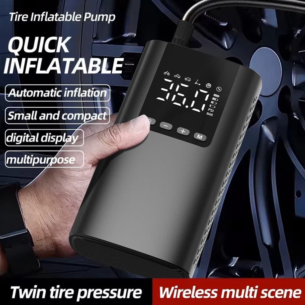 Pompa gonfiabile per pneumatici Pompa d'aria per auto 150PSI Gonfiatore per pneumatici wireless Compressore d'aria elettrico per motocicli Palle per pneumatici per auto da bicicletta