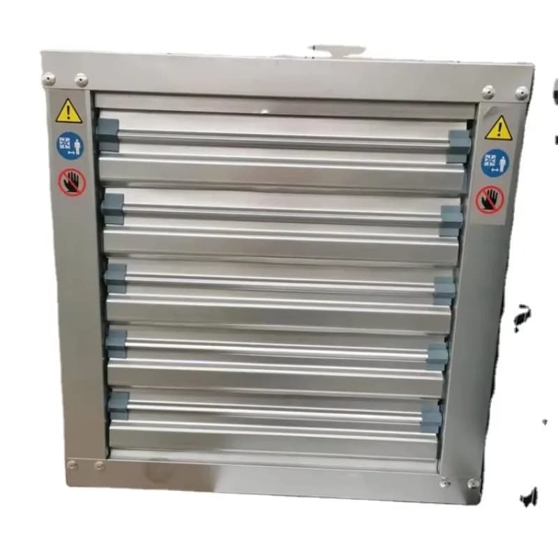 Ventilatore di Scarico a Grande Flusso d'Aria per Allevamenti Suini, Montaggio a Parete, Elettrico in Acciaio Inox, 380V, Diametro Pale 485mm