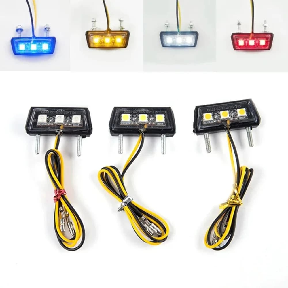 12V waterproof LED light for rear bike plate frame, suitable for rear lighting and safety.