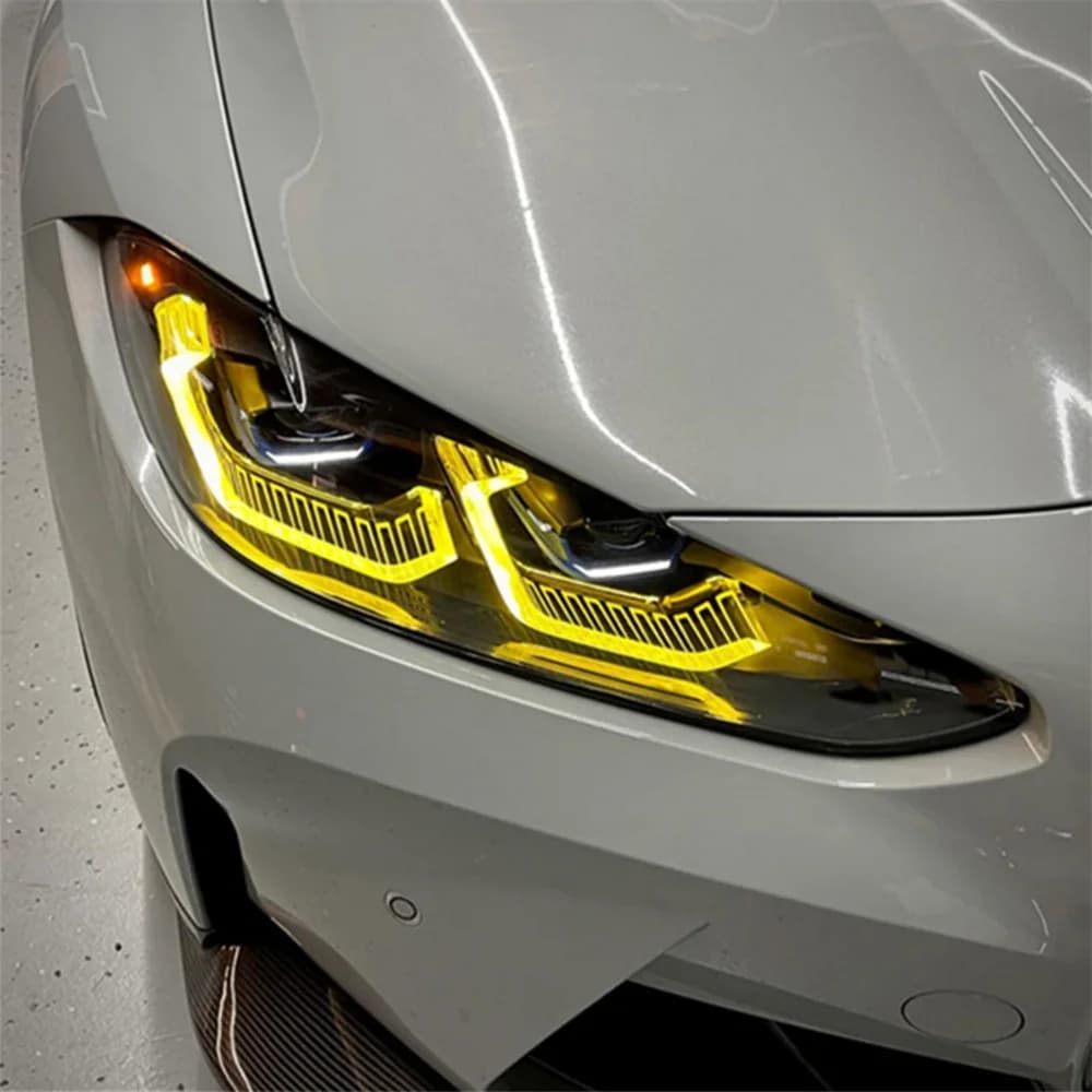 Giallo Limone DRL Schede LED Per Il 2021 2022 BMW M3 M4 G22 G23 G26 G80 G82 G83 430i M440i Faro Laser Luce di marcia diurna
