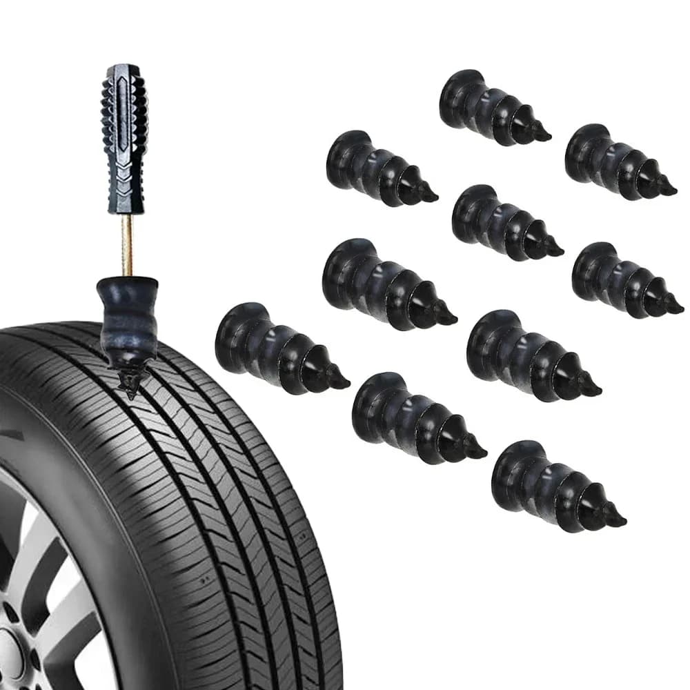 10-30PCS Rubber Nails Set for Auto Vacuum Repair Pneumatic Screws for Universal tyres Tubeless Repair Tool Kit for Motorcycle Truck