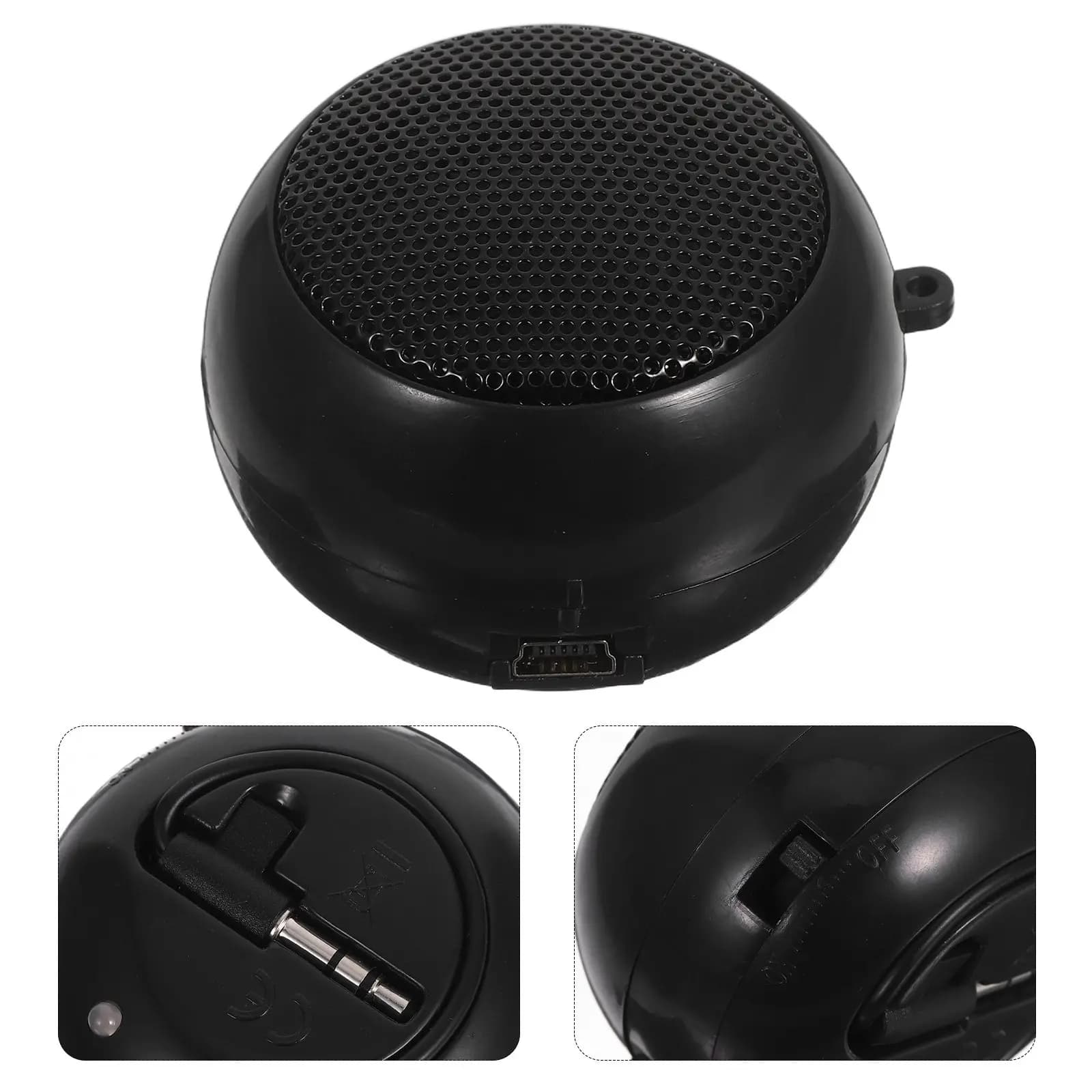Ultra Compact USB Powered Speaker 3.5mm Audio Input for Laptop Phone Tablet Desktop Portable Plug Box