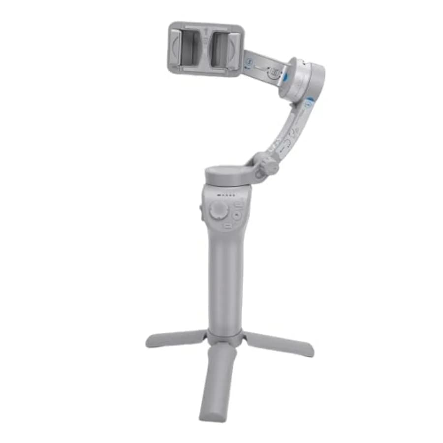 3 Axis Yunseity Phone Stabilizer, Bluetooth Selfie Auction with AI Facial Tracking and 3600mAh Battery for Video Recording and Vlogging
